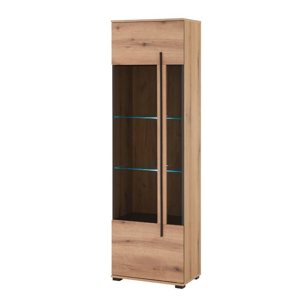 Wohnzimmer Anbauwand in Eiche - Brocus (dreiteilig)