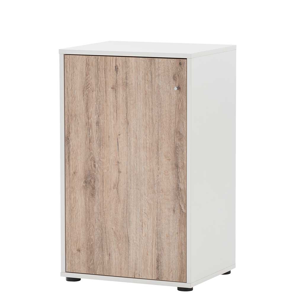 51x168x41 Büro Aktenregal Schrank zweifarbig - Laganzo