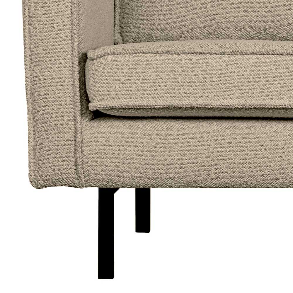 Geradlinige Recamiere in Beige Boucle - Glamoure
