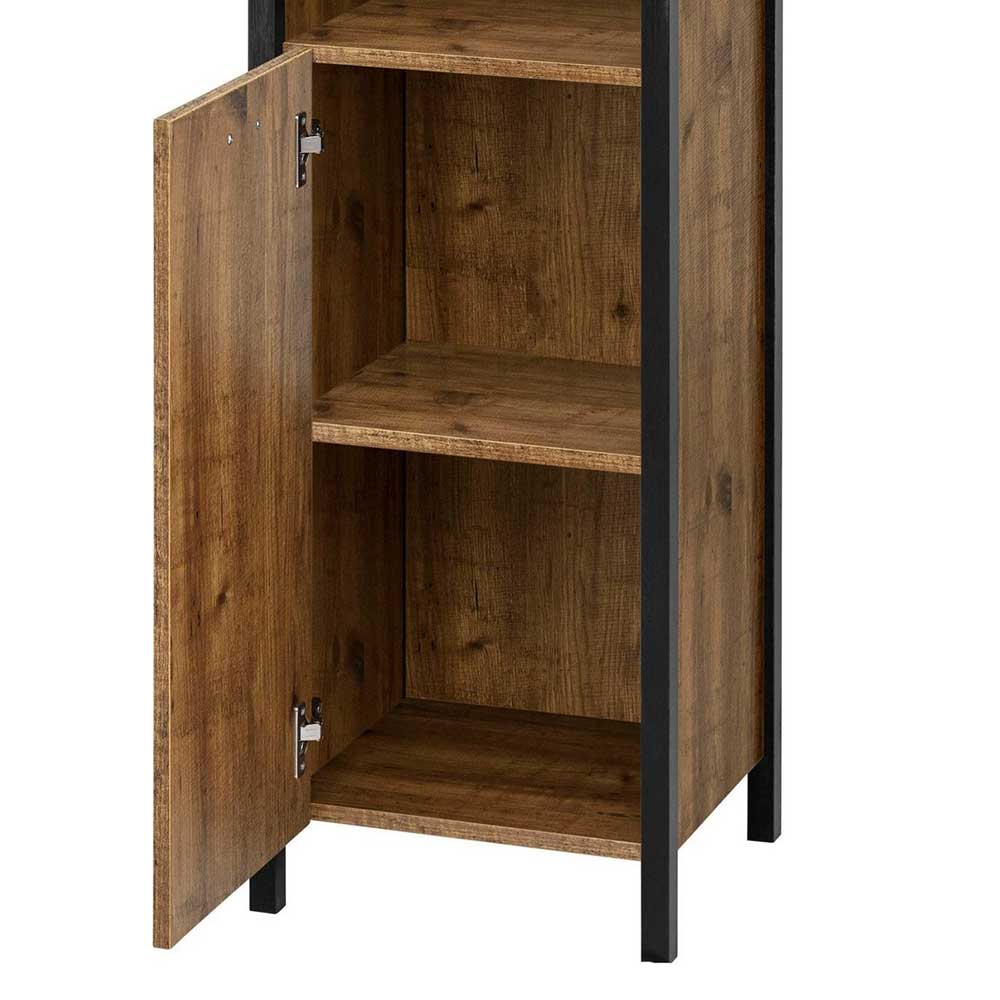 Badezimmer Hochschrank in verwitterter Holzoptik - Cosima