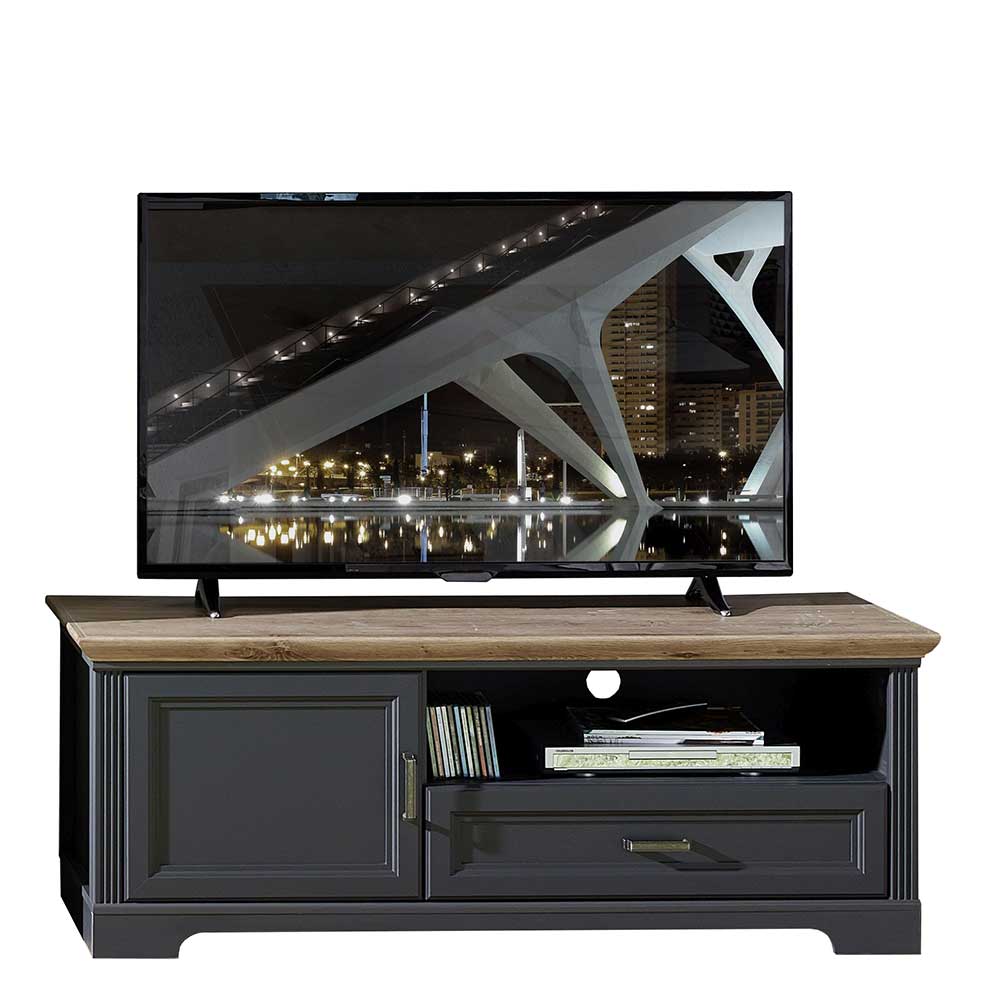 Landhaus TV Board in Grau - Thumbs