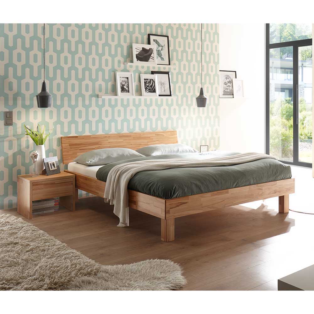 Set Bett & Nachttisch - Fridola (zweiteilig)