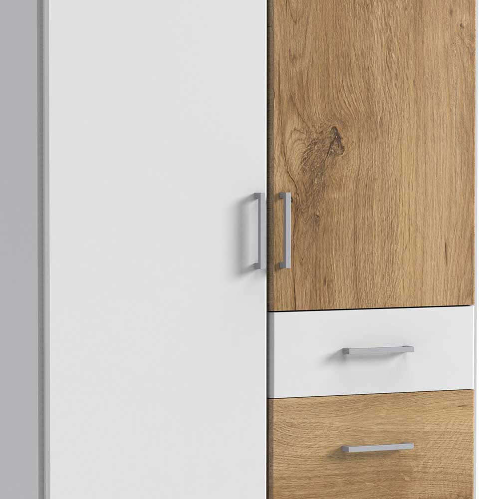 91x199x58 Schlafzimmerschrank mit Metallgriffen - Calassina