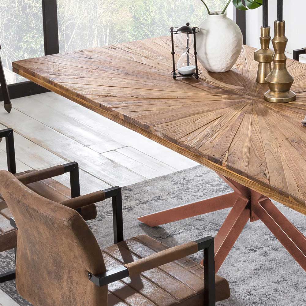 Küchentisch aus Teak Recyclingholz - Jaswinda