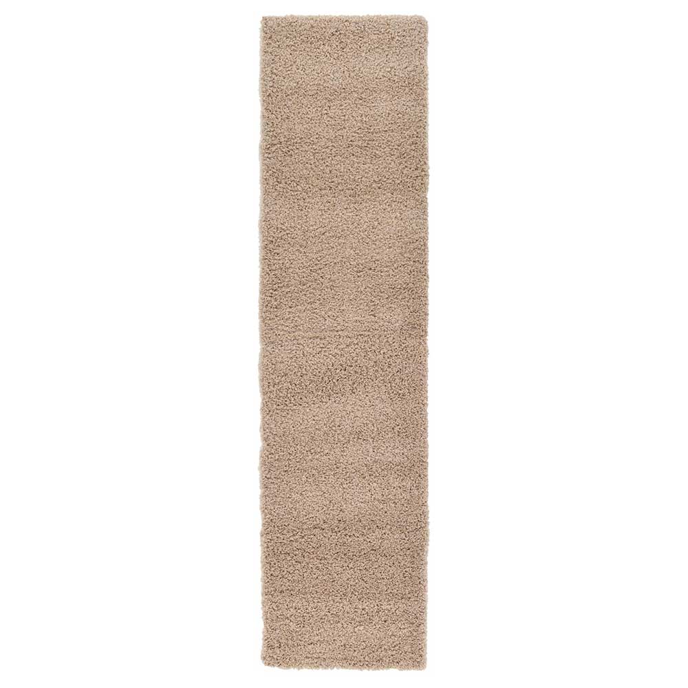 Graubrauner Teppich mit Hochflor - Liv