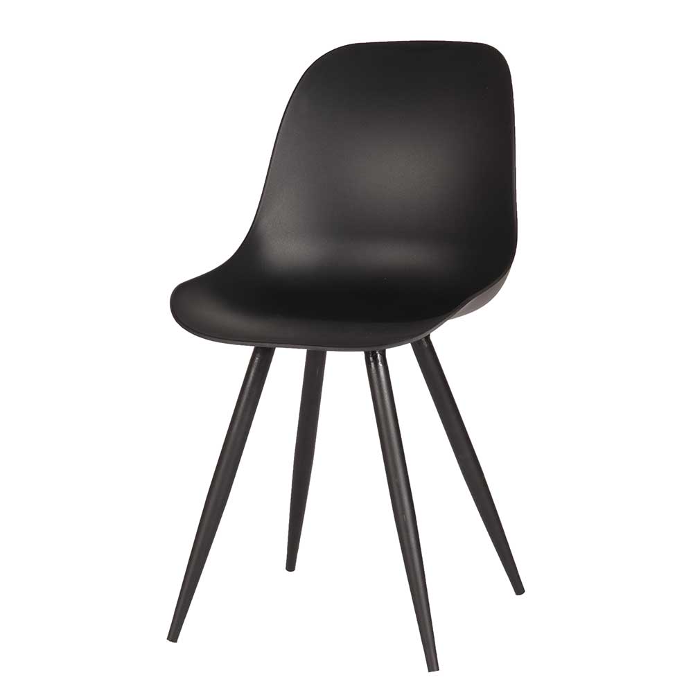 Design-Schalenstuhl in Schwarz - Scando (2er Set)