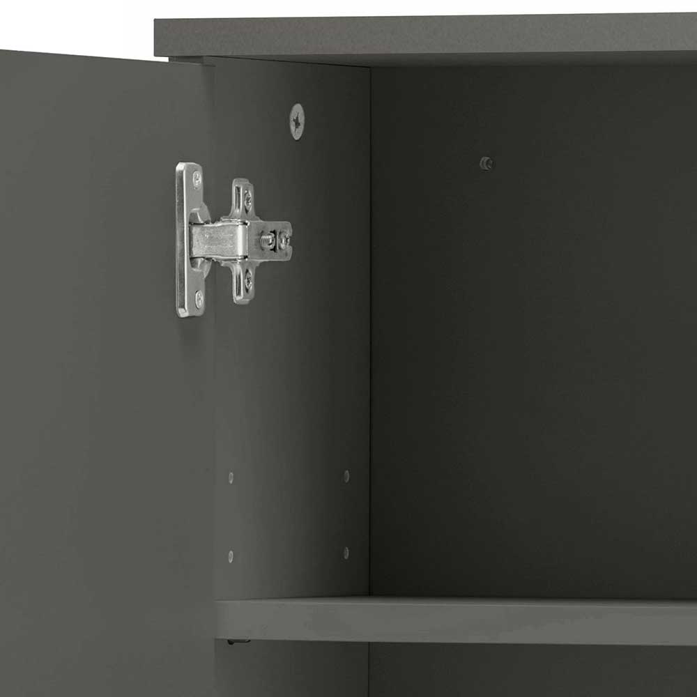 Bad Hängeschrank in Hochglanz Grau - Ulivia