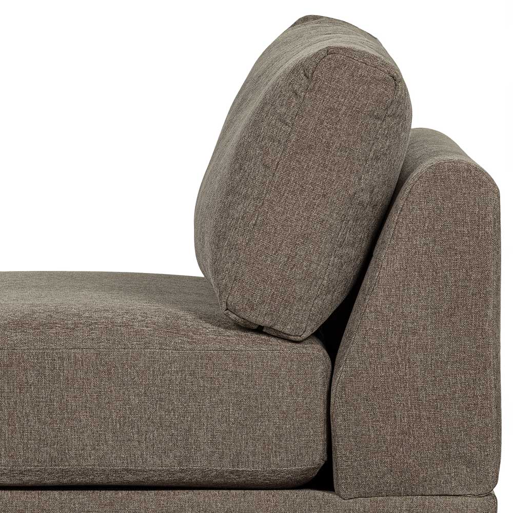 1-Sitzer Couchmodul in Taupe Stoff - Birte