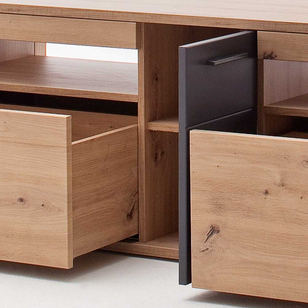 150x55x50 Fernseher Schrank zweifarbig - Vecenda
