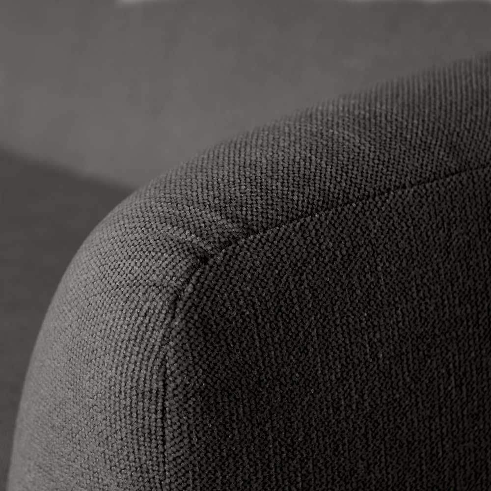 Skandi Chenille Sofa in Schwarzgrau - Prattl