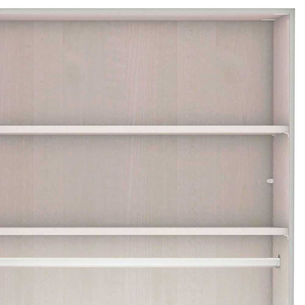 4-türiger Schlafzimmerschrank in Dunkelgrau - Mataram