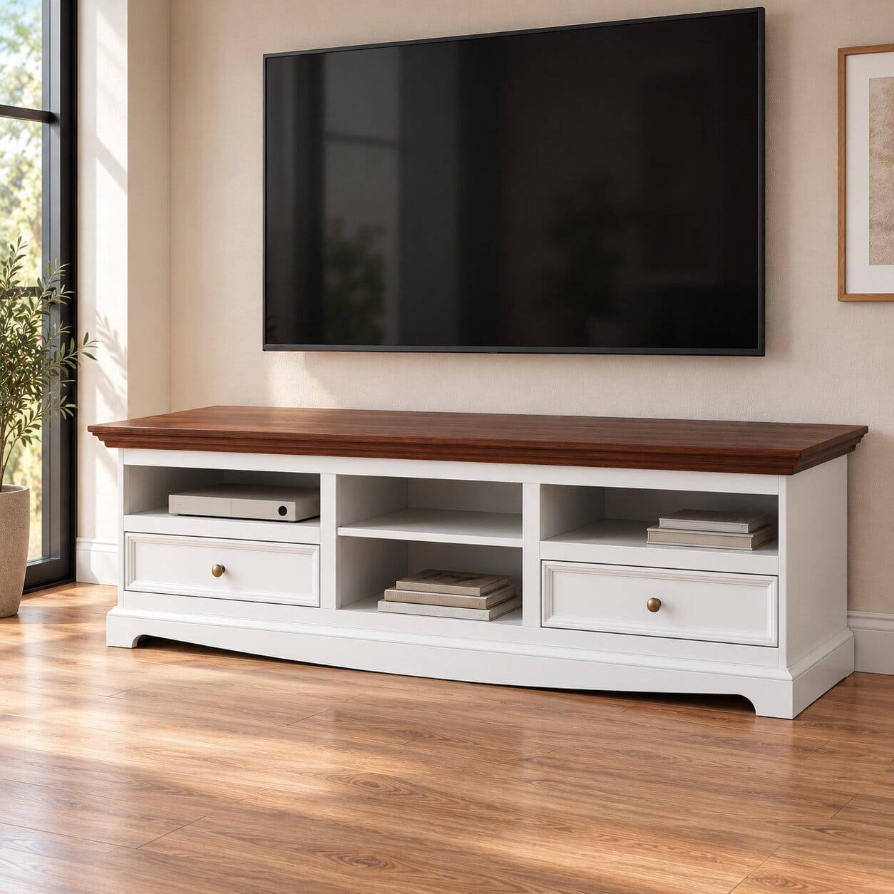 Landhaus TV-Lowboard 167 cm breit - Manipur