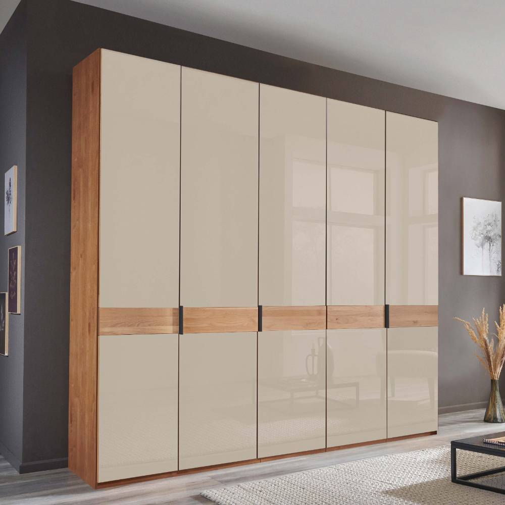 5-türiger Kleiderschrank mit Glasfront - Angelina