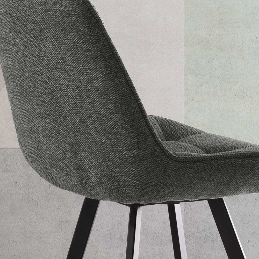 Dunkelgraue Barstühle modern - Matca (2er Set)