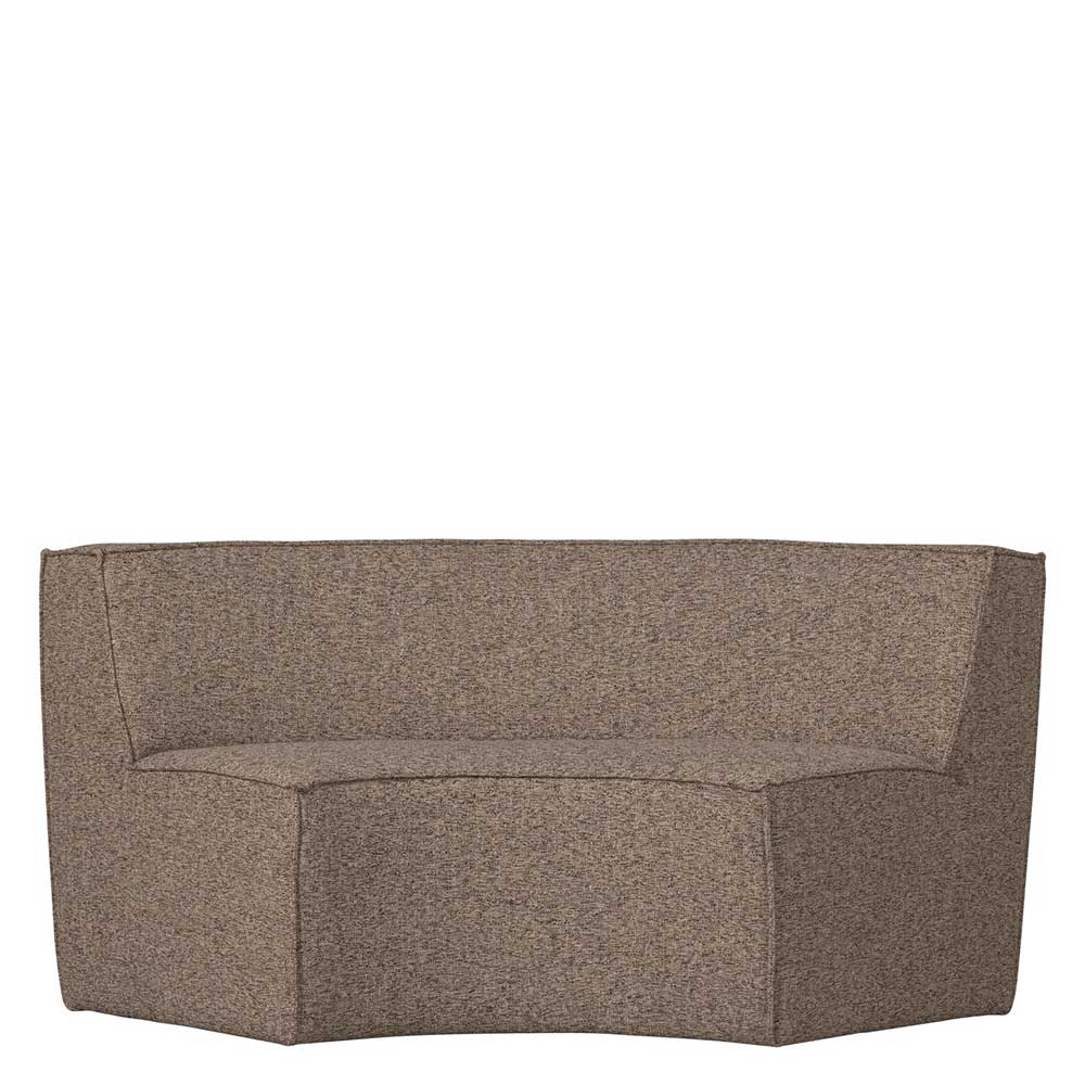 Halbrundes Esstischsofa in Dunkelbraun - Sentiagamo