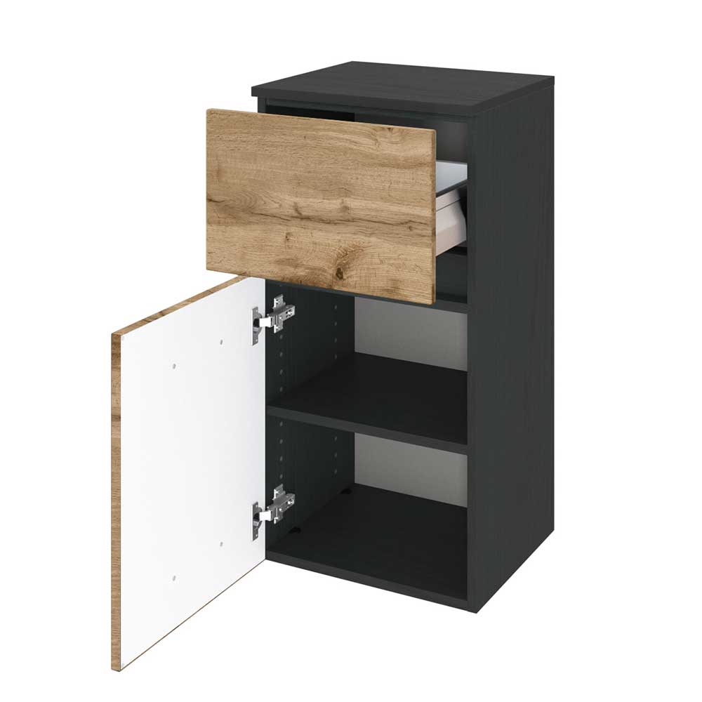 40x84x35 Badschrank mit Schublade & Tür - Endely I