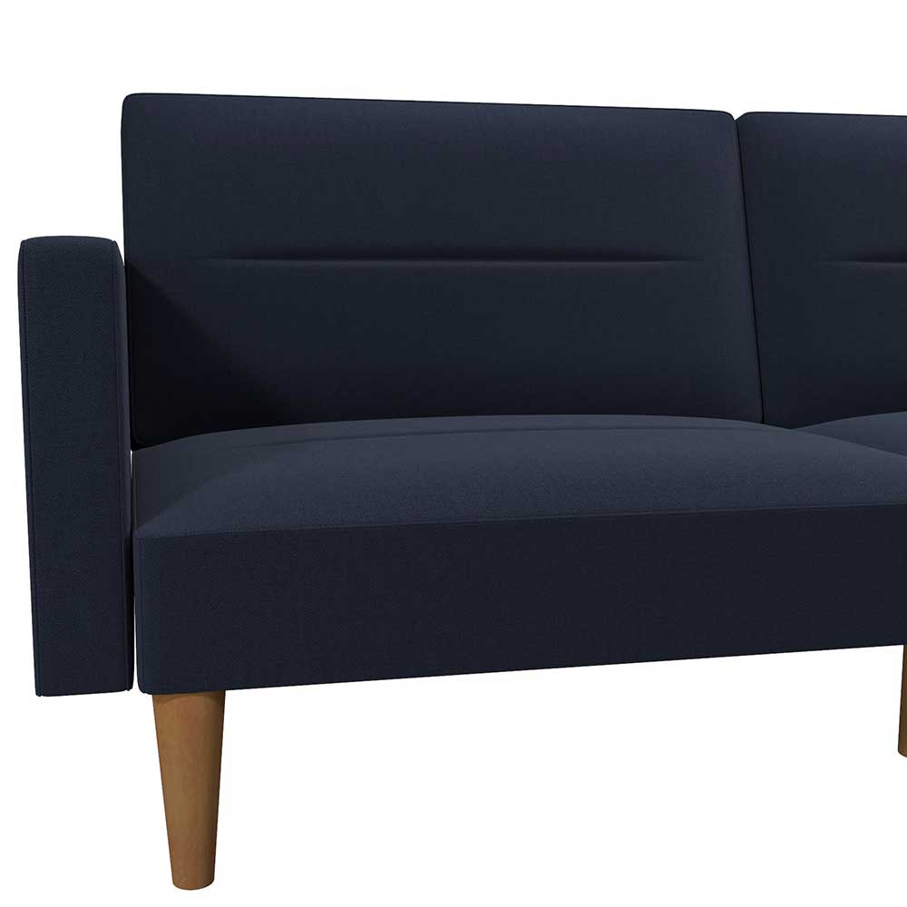 3-Sitzer Schlafcouch in Blau Stoff - Juleste