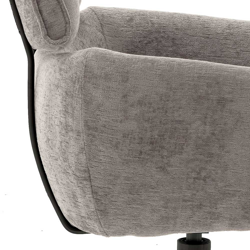 Drehbarer Esstischstuhl in Taupe - Linette (2er Set)