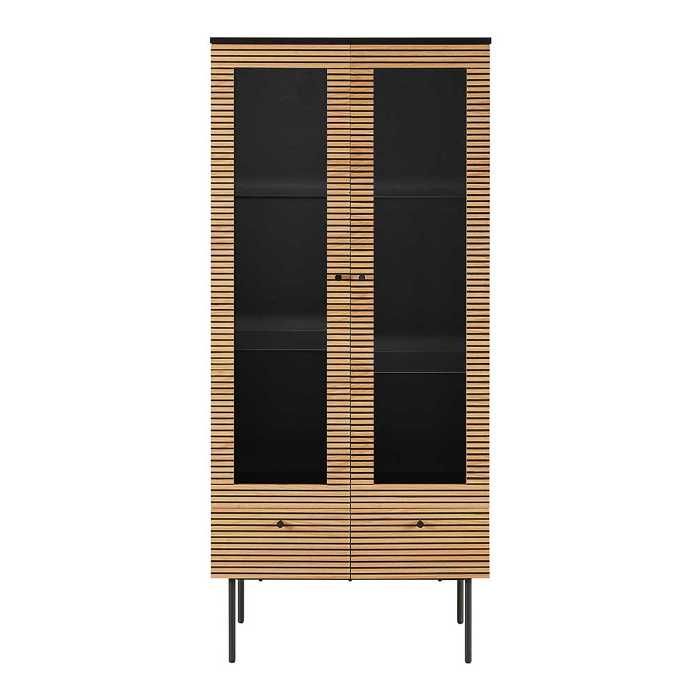 79x179x43 Vitrinenschrank mit Doppeltür - Piassona