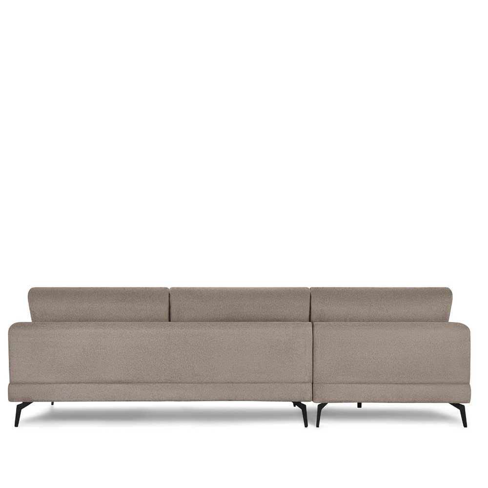 Taschenfederkern Eckcouch in Beige - Kosmyna