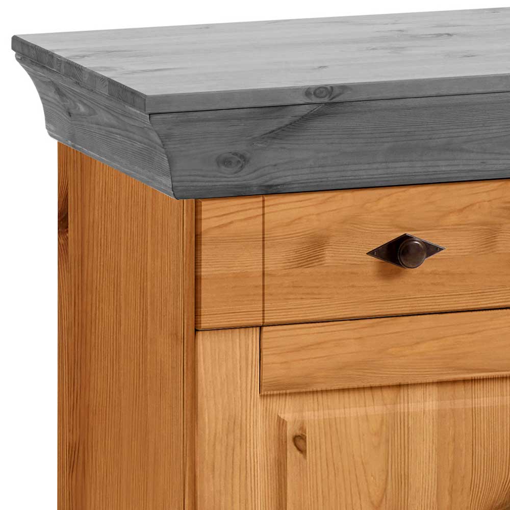 144x84x45 Landhaus Anrichte mit drei Schubladen - Eshelas I
