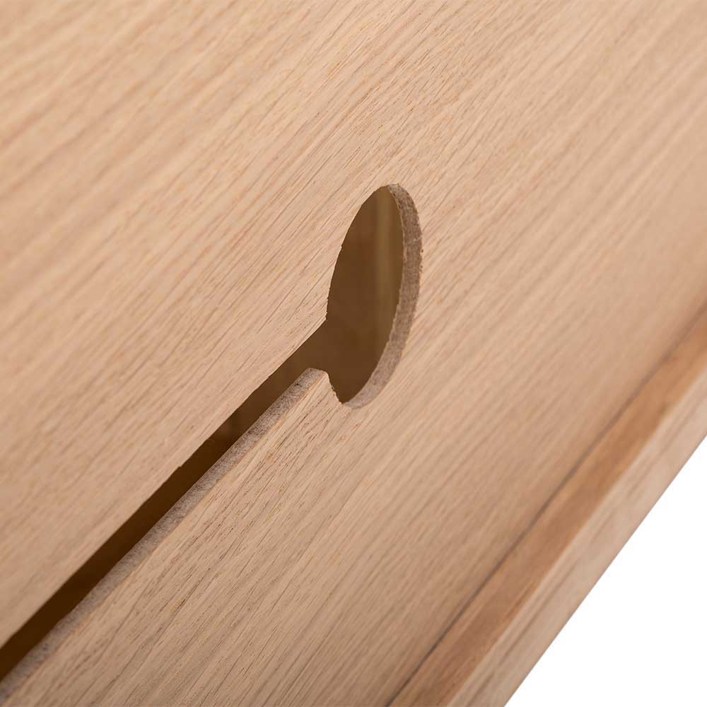 Unterschrank für Fernseher aus Eiche Bianco - Bakaras