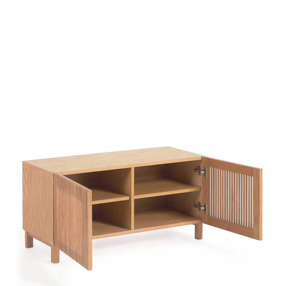 Schuhschrank mit Lamellen-Türen - Azuro