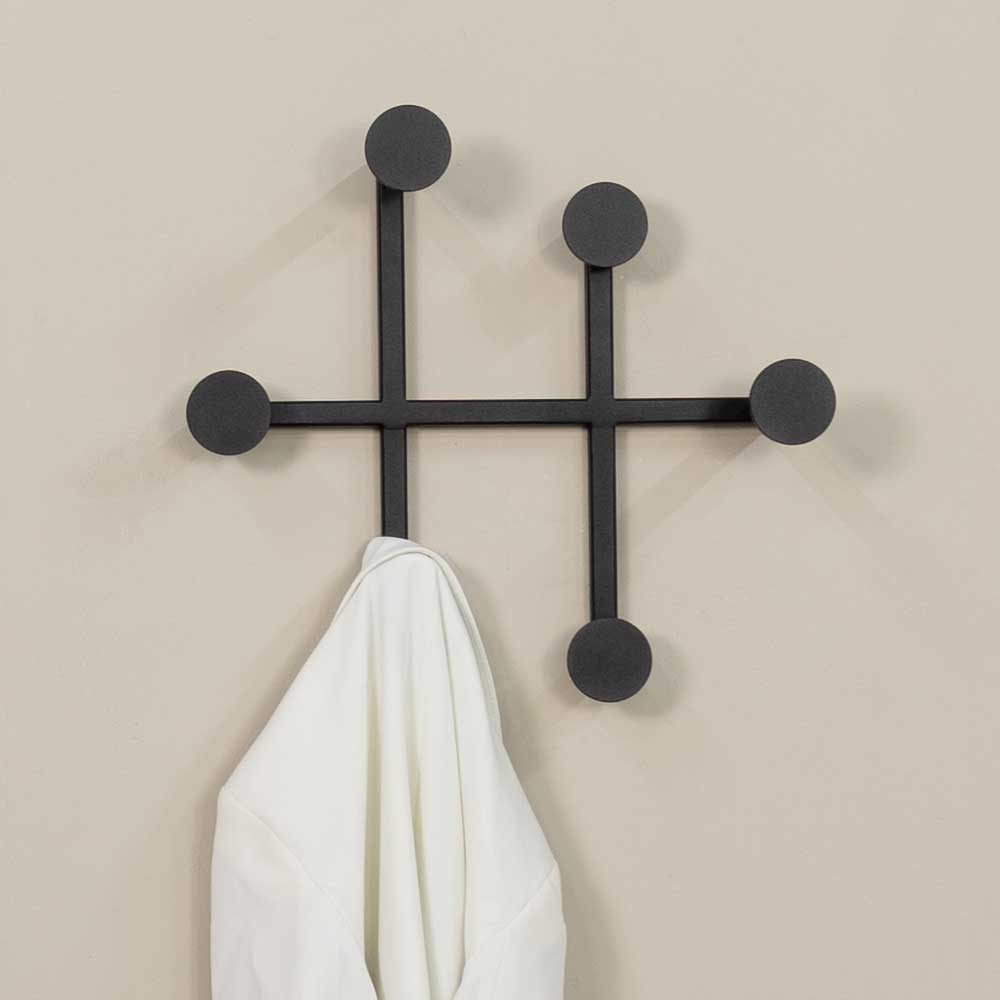Design-Wandgarderobe aus Stahl - Finalys