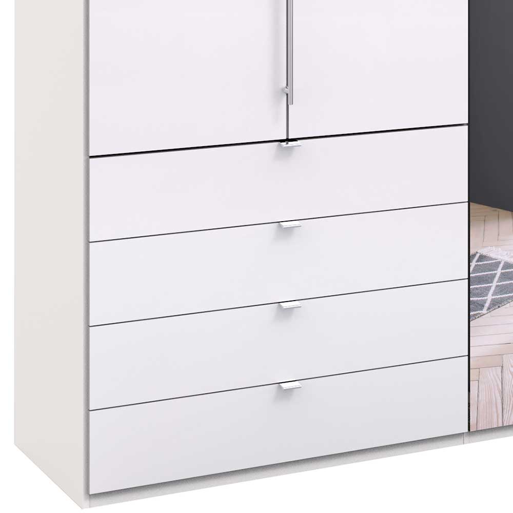 Breiter Kleiderschrank mit drei Falttüren - Dolienca