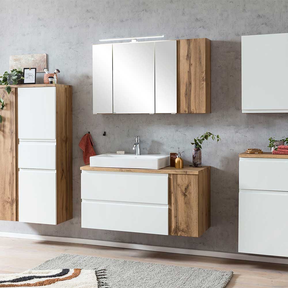 Möbelset Waschplatz 105 cm breit - Eight (zweiteilig)