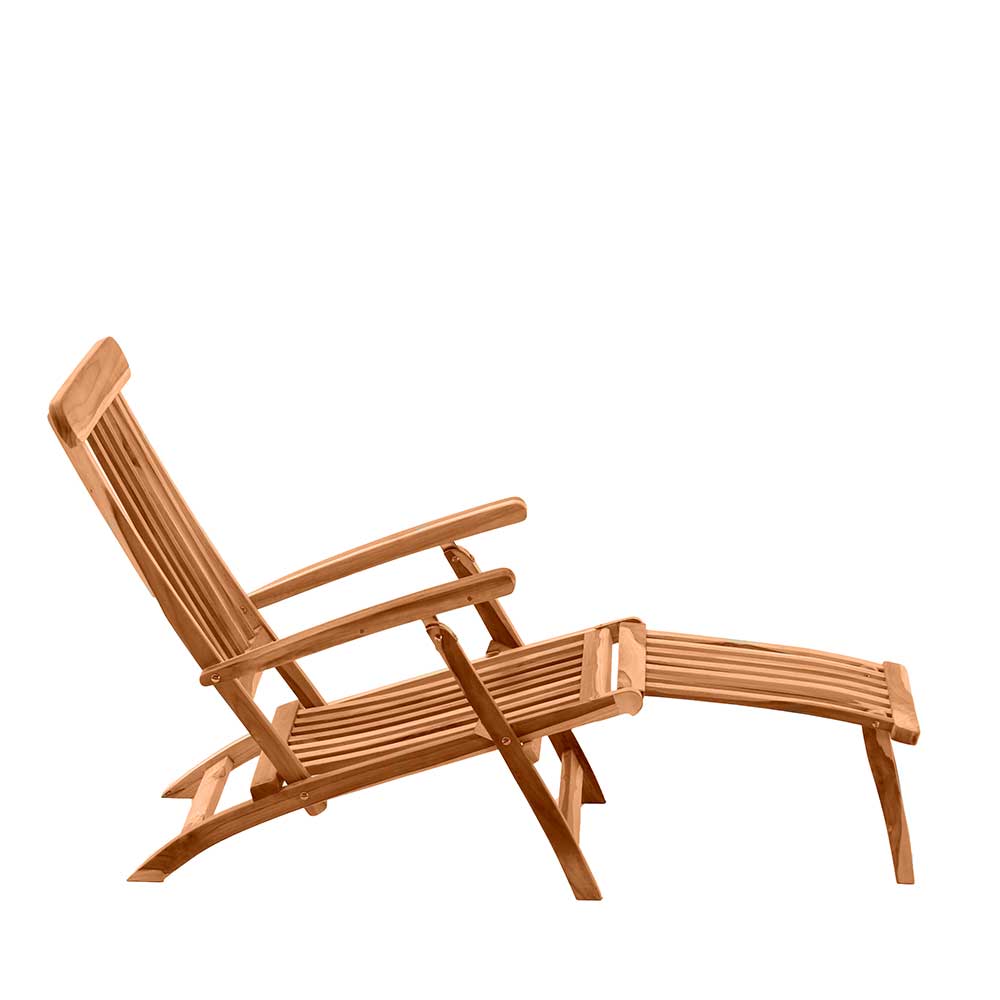 Klappbarer Deckchair inklusive Fußablage - Klahuma