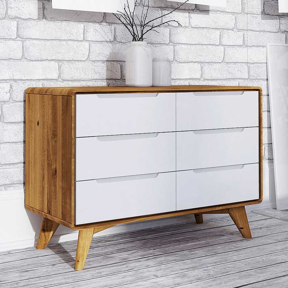 90x63x40 Design Kommode mit sechs Schubladen - Diesta