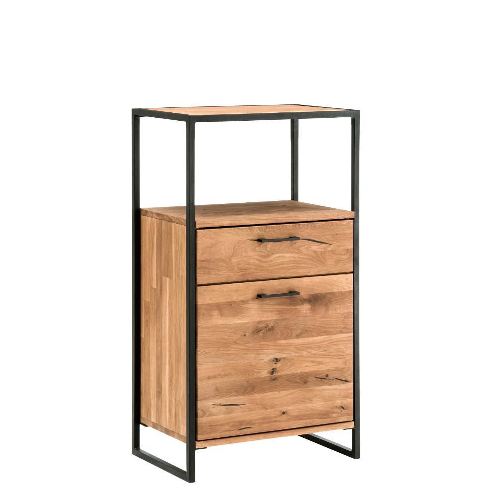 Industrial Highboard aus Wildeiche und Stahl - Ingbo