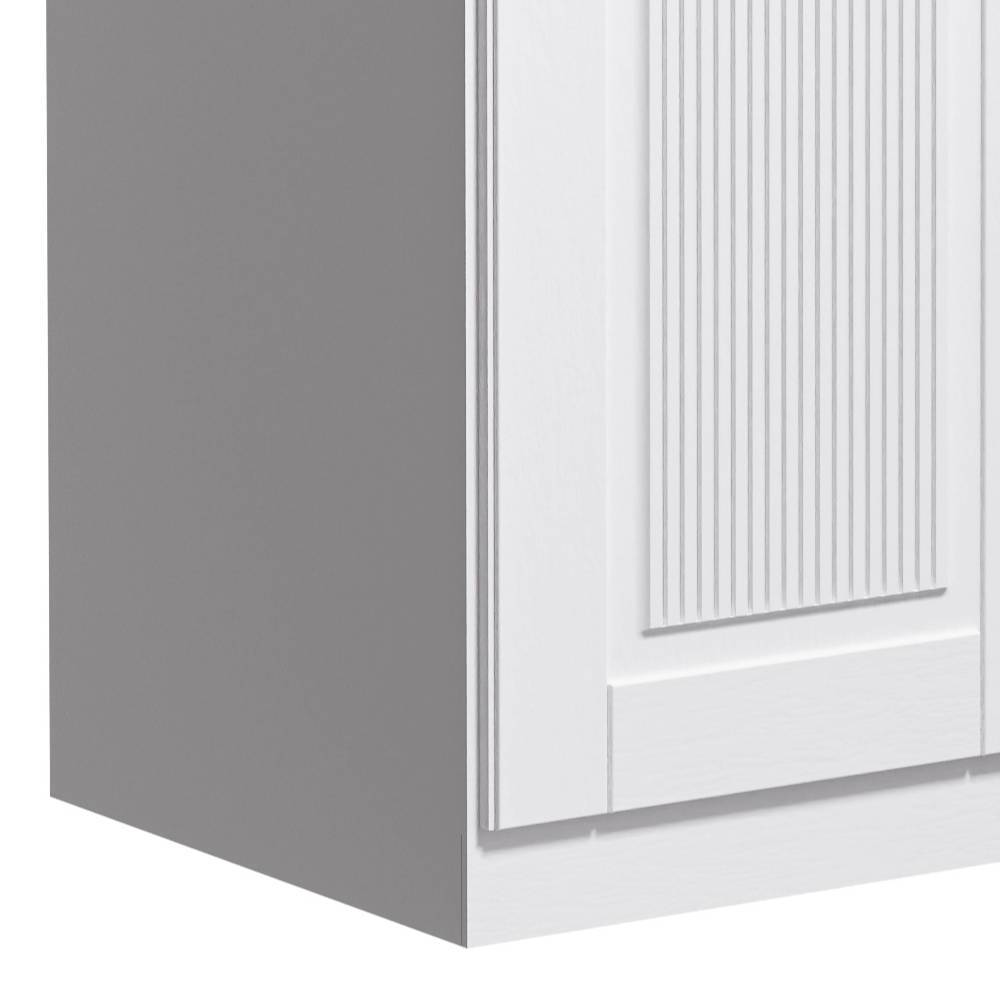 Country Style Schlafzimmerschrank in Weiß mit Grau - Caneon