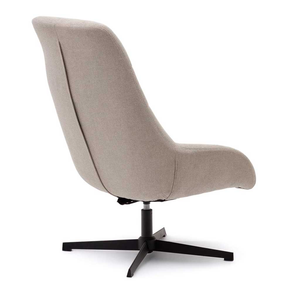 Design Sessel in Beige Chenille - Bitania