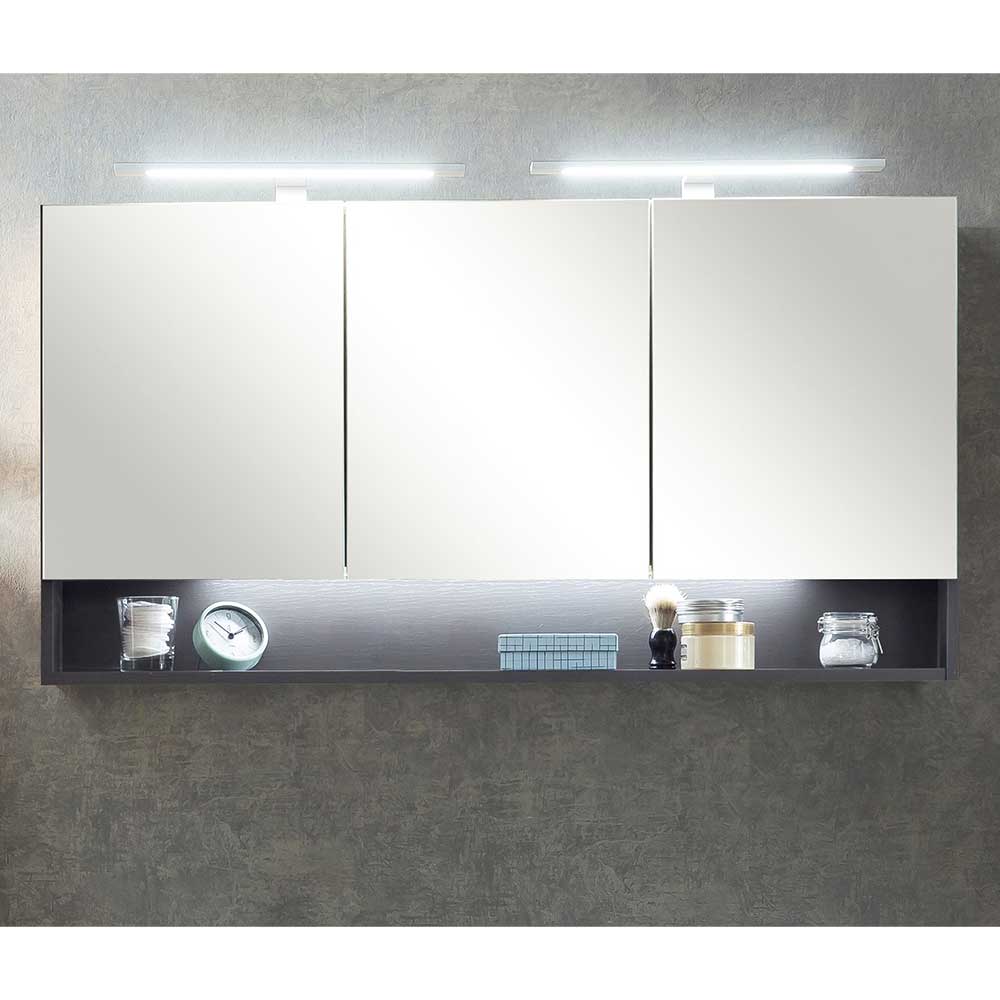120cm Breiter 3D Spiegelschrank mit Ablagefach - Breznia
