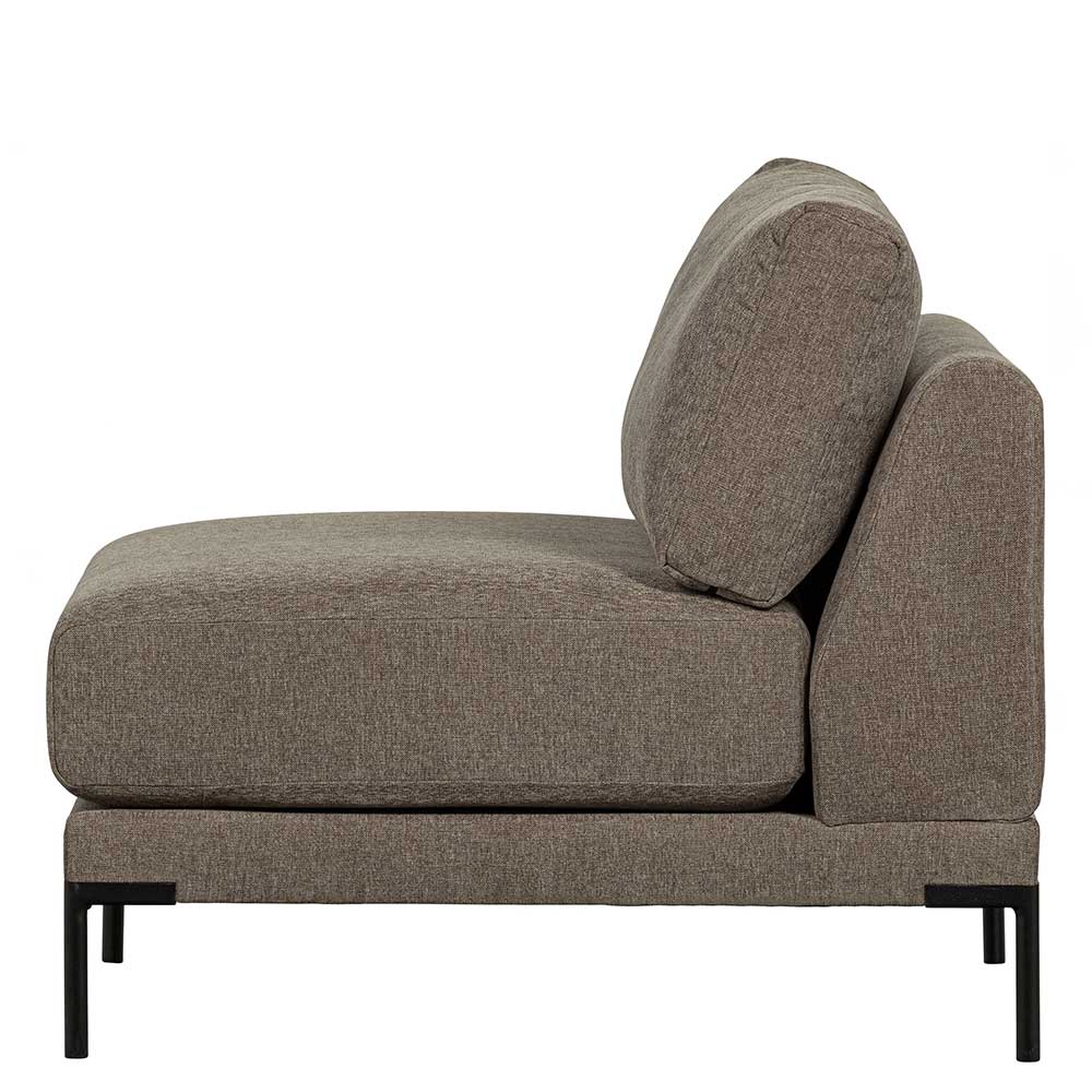 1-Sitzer Couchmodul in Taupe Stoff - Birte