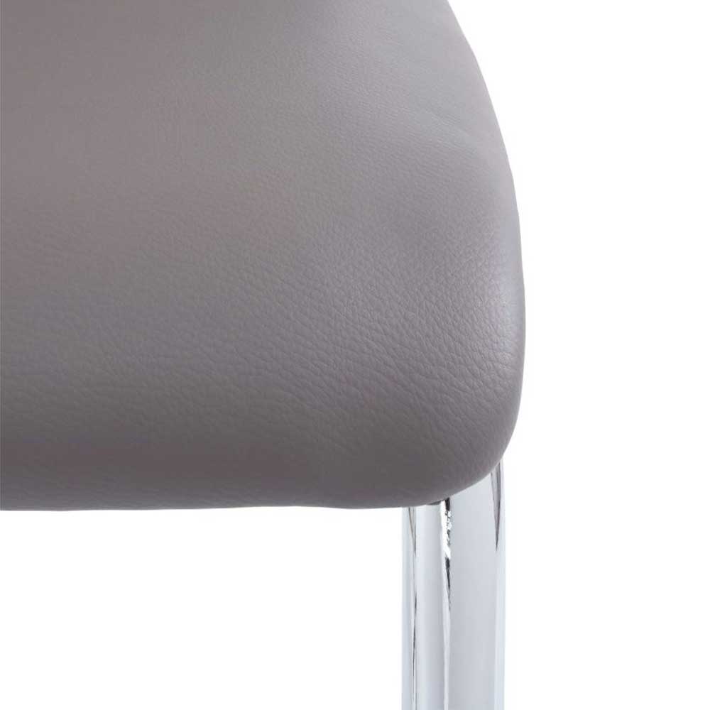 Stuhl mit Schwinggestell Chrom - Milana (Set)