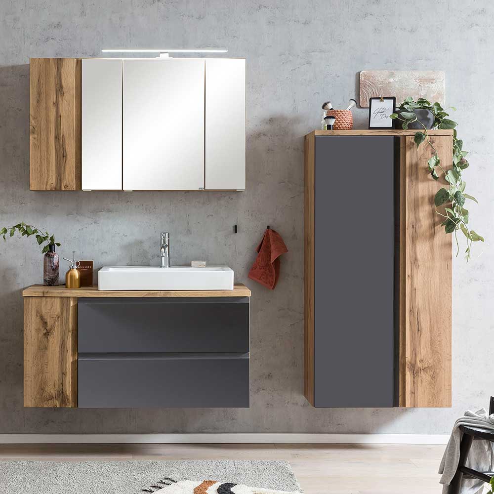 Midi-Badezimmerschrank 2-türig - Jambi