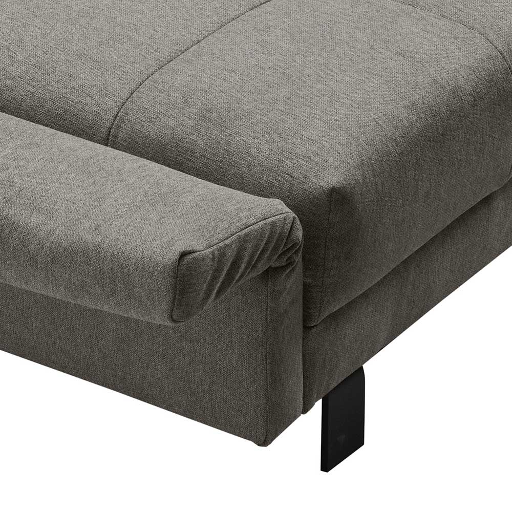 Faltsofa in Grau Stoffbezug - Ominikana