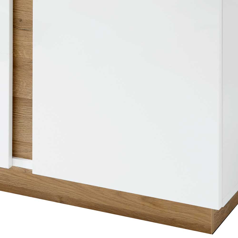 138x91x40 Kommode mit Glas 3-türig - Myrda