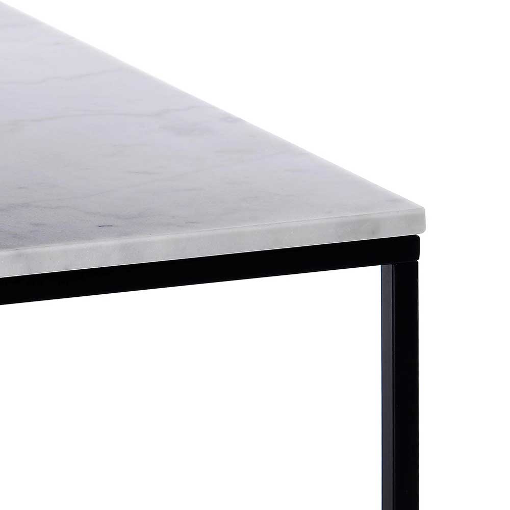 75x75 cm Marmortisch in Weiß - Howland