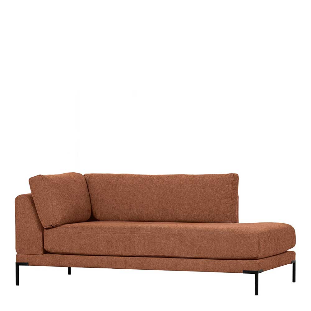 Modulsofa Recamiere in Rost Braun - Brixx