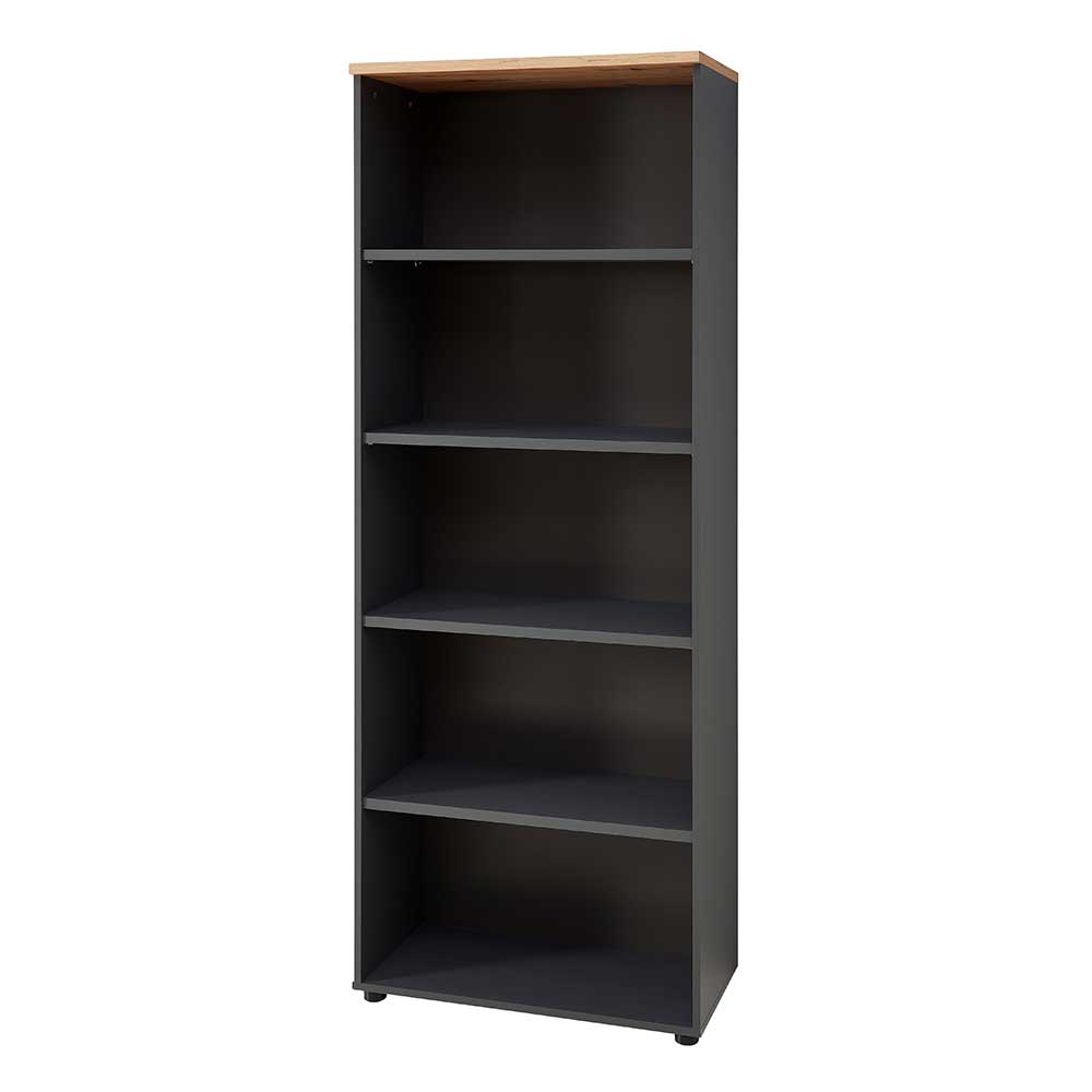 75x197x38 Büro Ordnerregal mit fünf Fächern - Kuetra