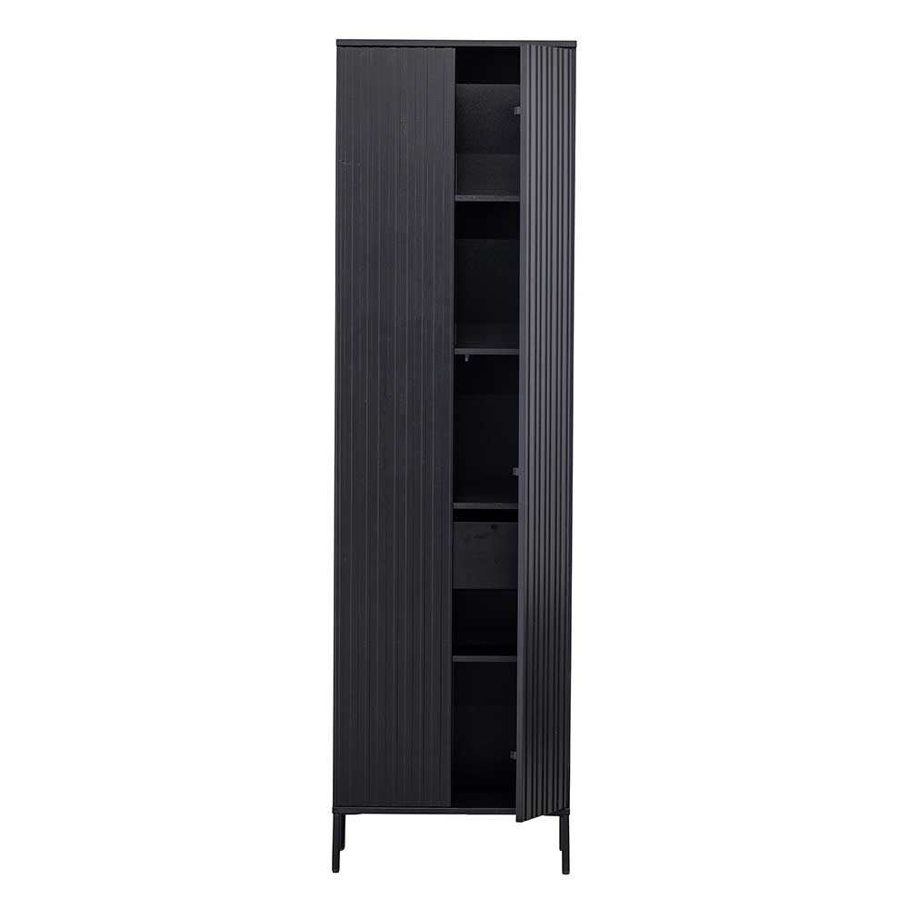 2-türiger Schrank in Schwarz - Gelvins