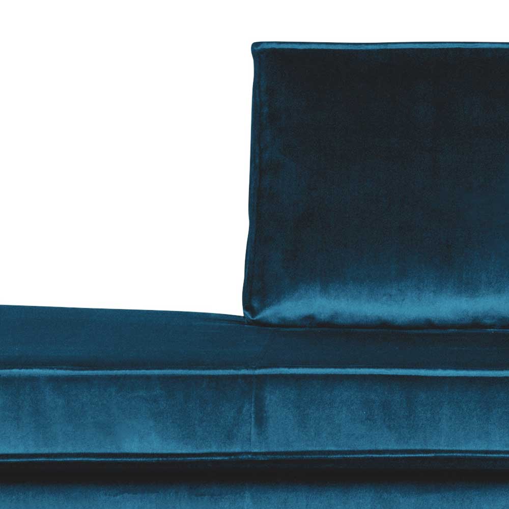 Tolles Retro Sofa Cumagon mit Samt in Blau