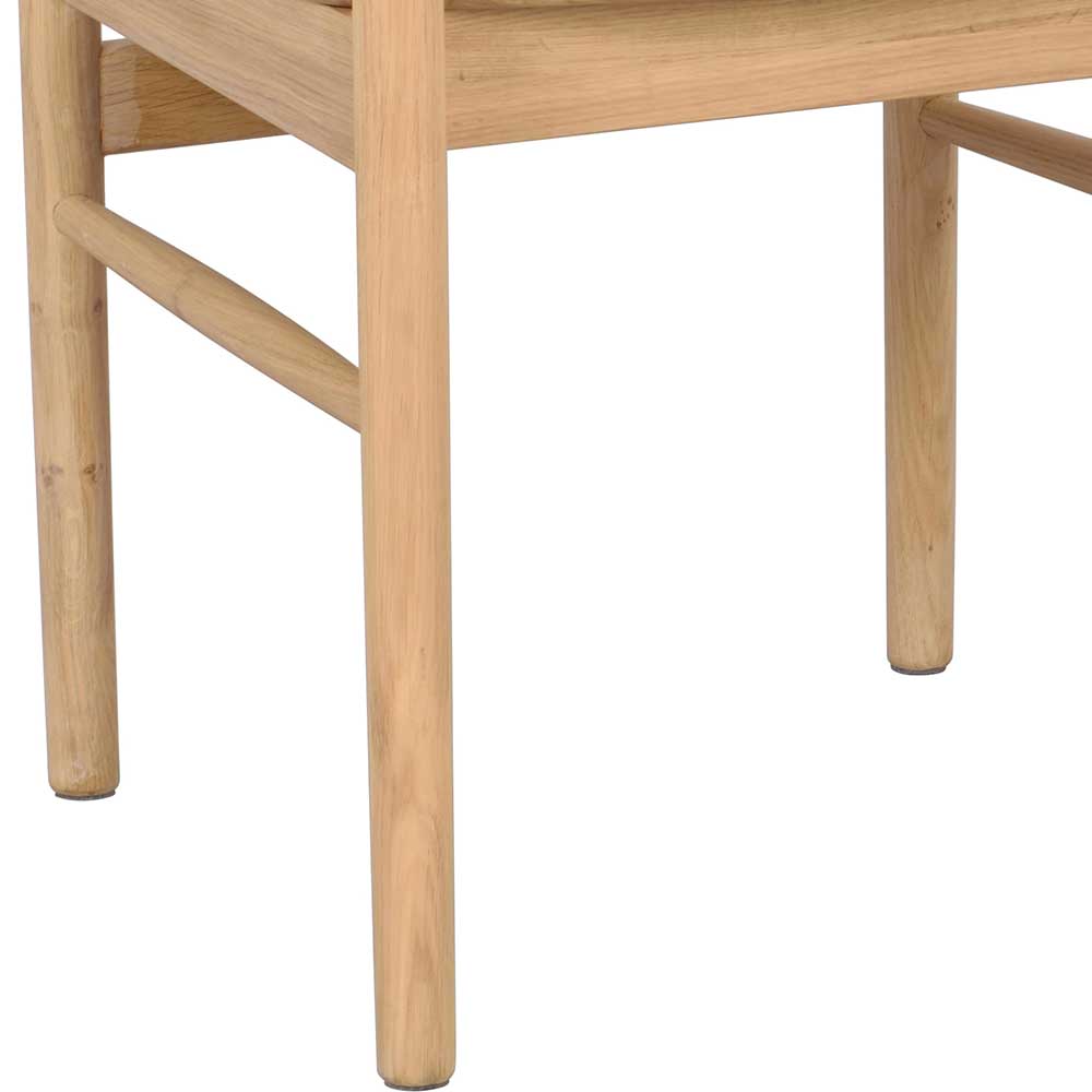 Retro Massivholzstuhl mit Armlehnen - Clarford