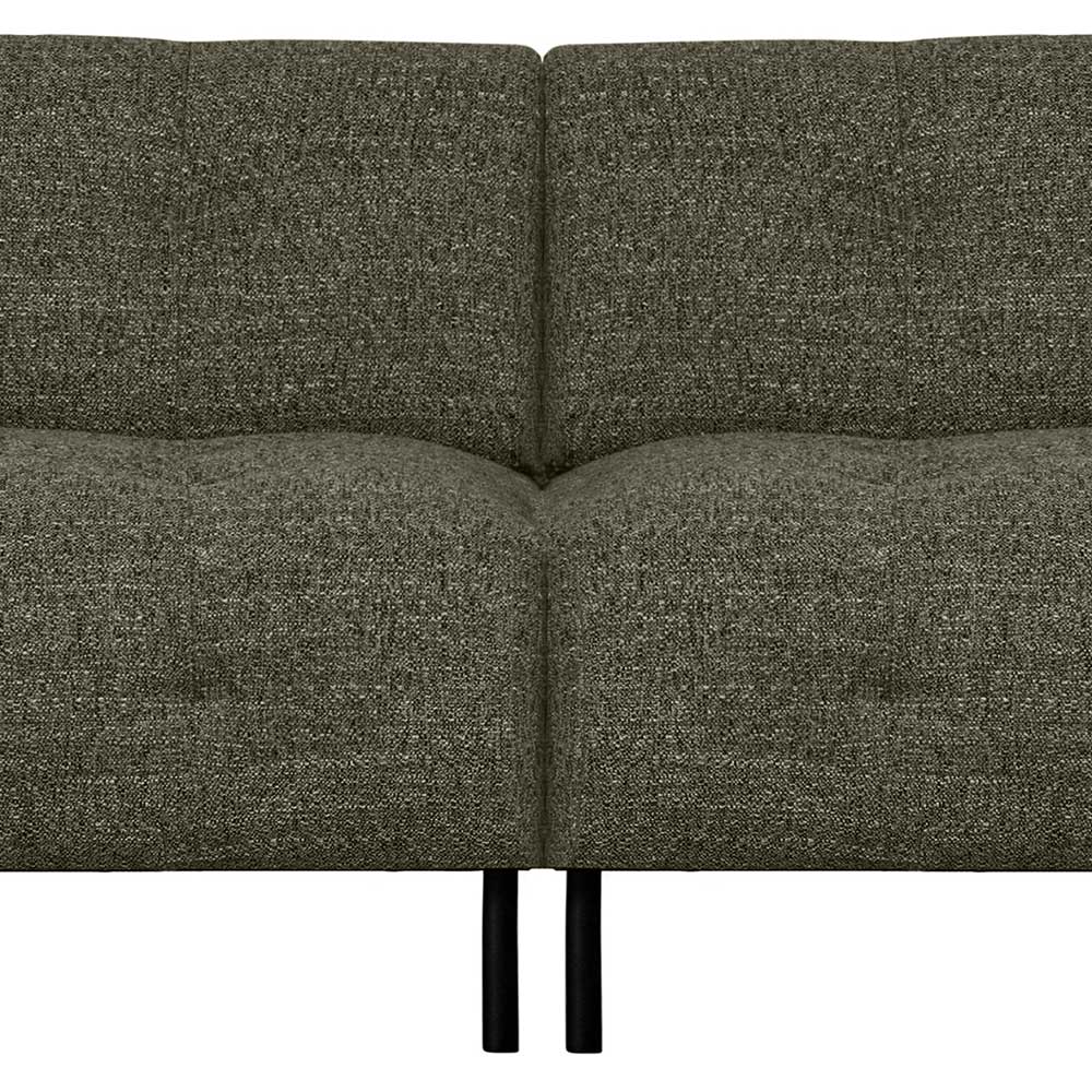 Wohnzimmersofa in Dunkelgrün Strukturstoff - Teresia