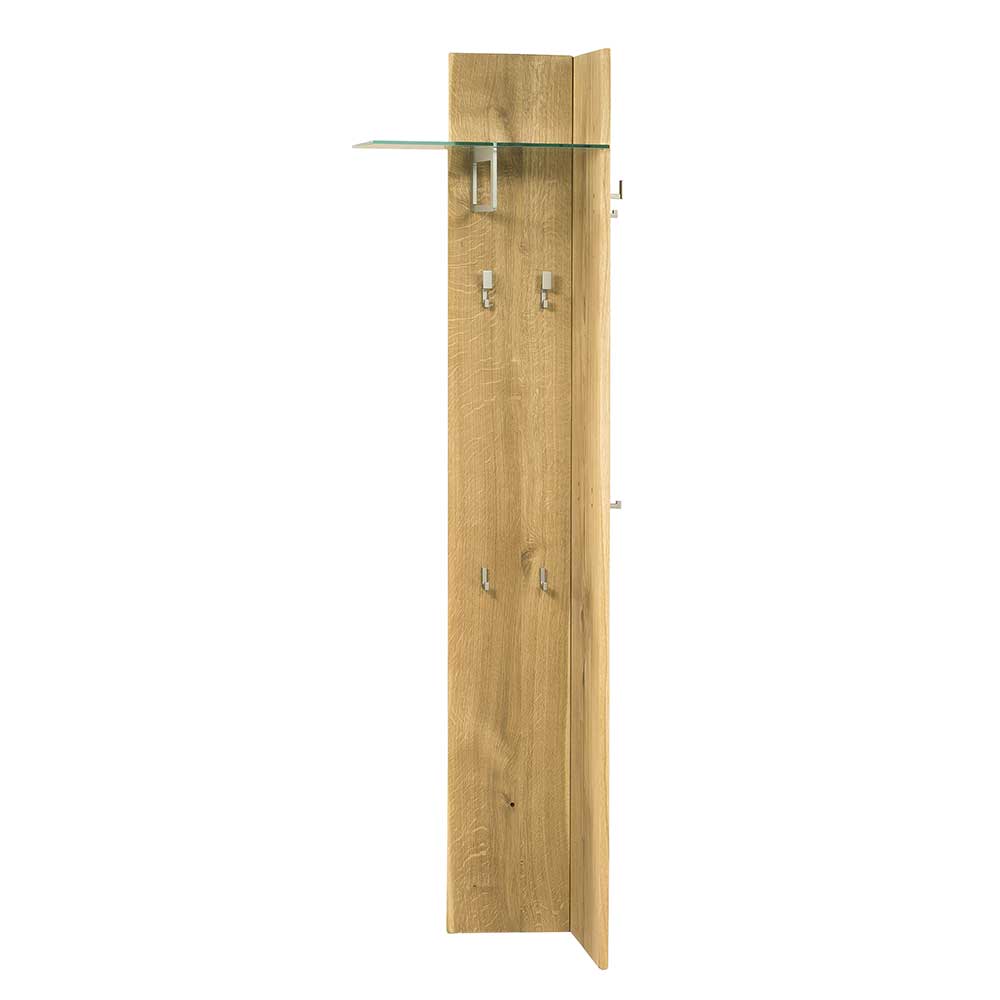 Set Spiegel & Garderobe aus Eiche - Avidora (zweiteilig)