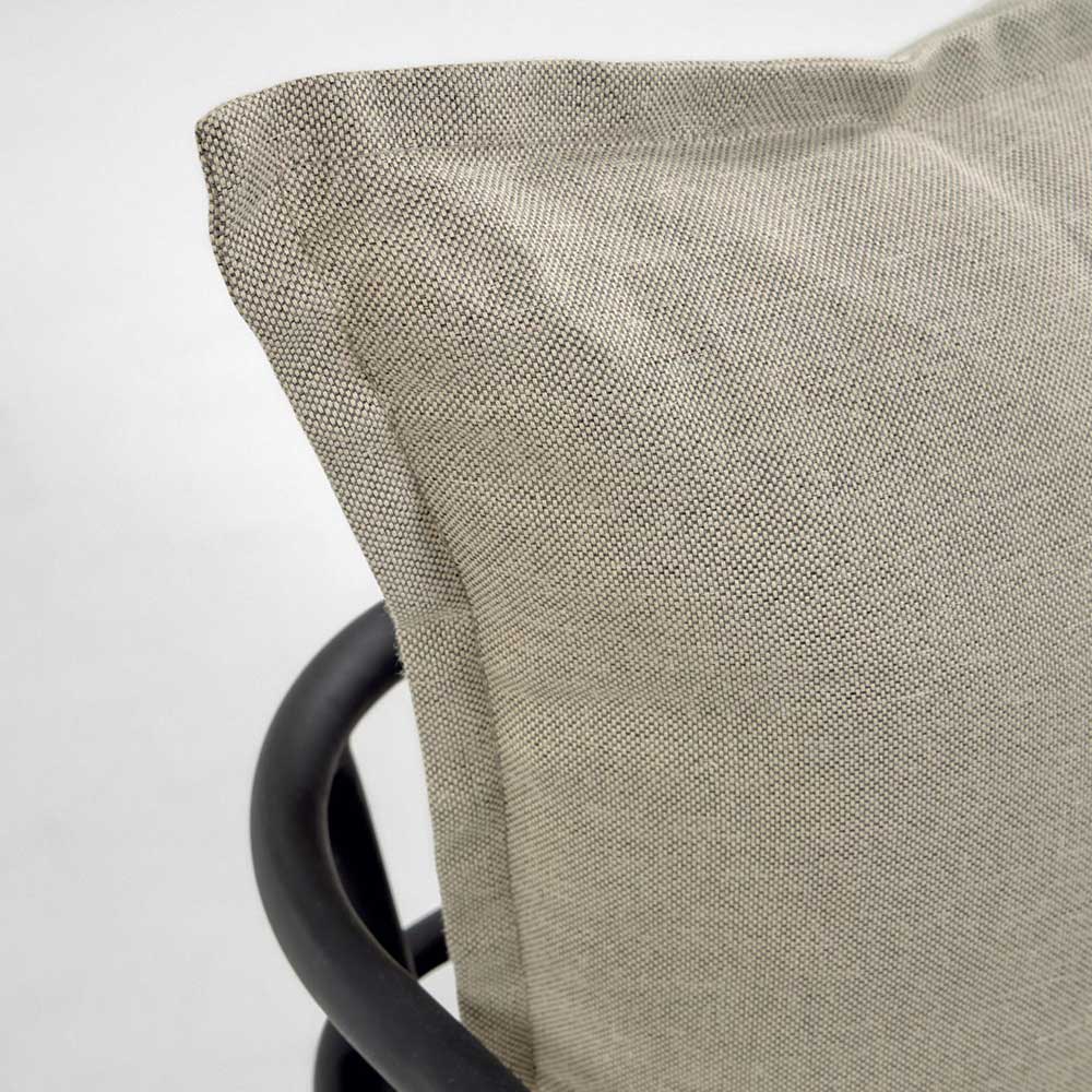 Lounge Sessel in Schwarz Stahl - Imna (2er Set)